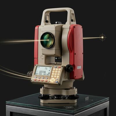 Leica TS03 Total Station with Real-time Operating System 500m Non Prism Distance and IP66 Rated for Surveying