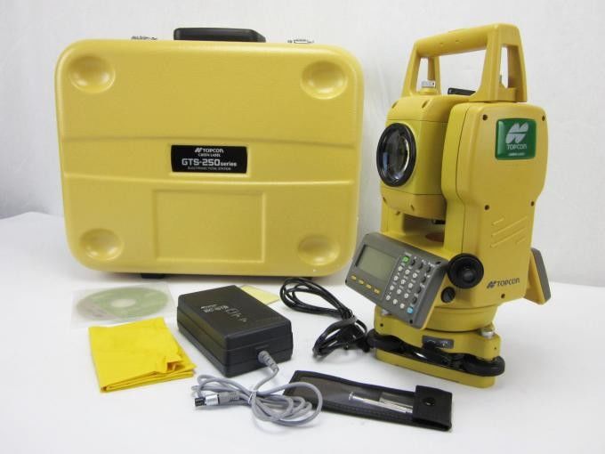Topcon GTS252 GTS255 Total Station Spanish  Portuguese  English Version Total Station