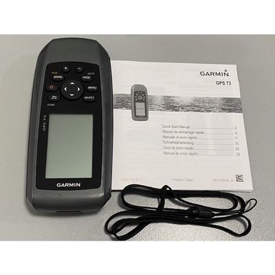 Garmin 73 handvat GPS Makkelijk te gebruiken GPS Handheld Navigator met 4 niveaus Grijs LCD-schermtype en 50 navigatieroutes