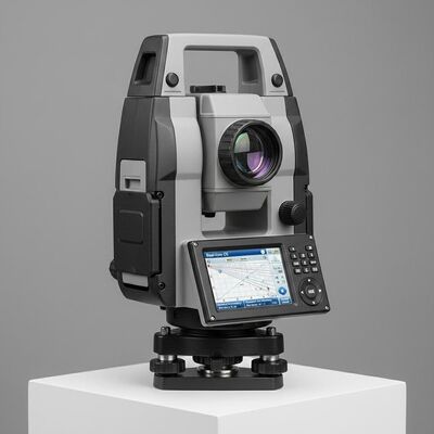 Leica Total Station met Real-time Besturingssysteem, Intern Flashgeheugen, Externe SD-kaart en 1